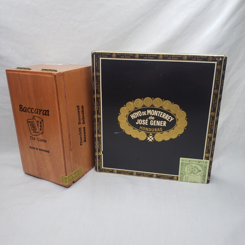 Vintage Wooden Cigar Box Storage Boxes